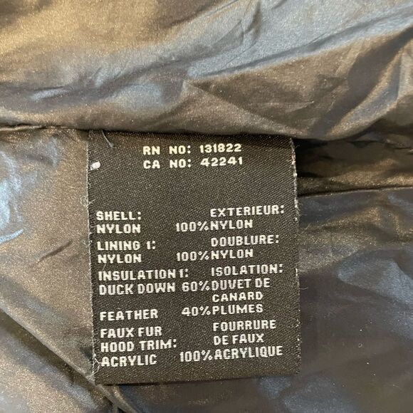 S13 NYC Black Down Puffer Vest Jacket Duck Sz. L - Picture 4 of 6